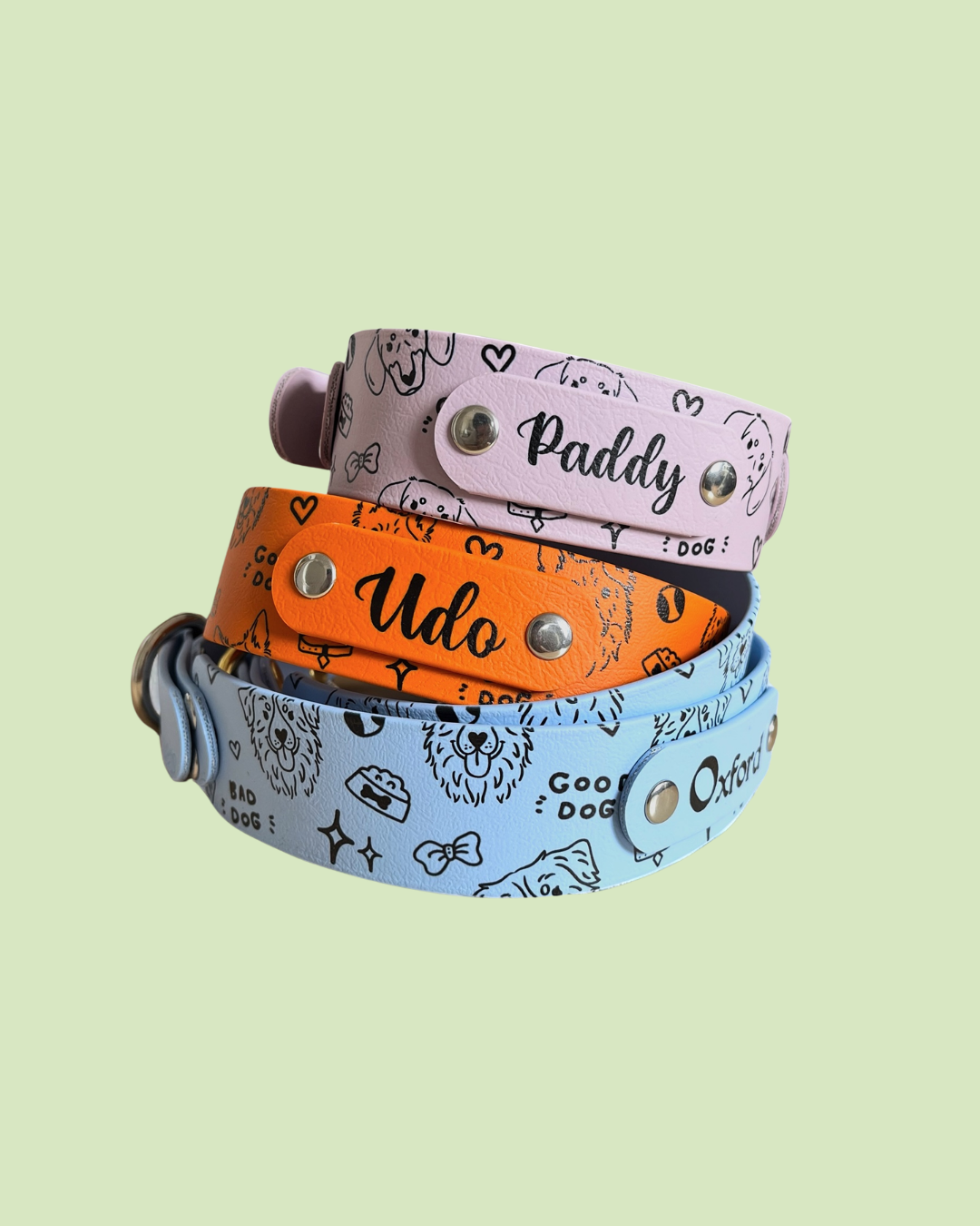 Pack Horney x Sticky Lily (Collier Biothane® UV + Illustration)