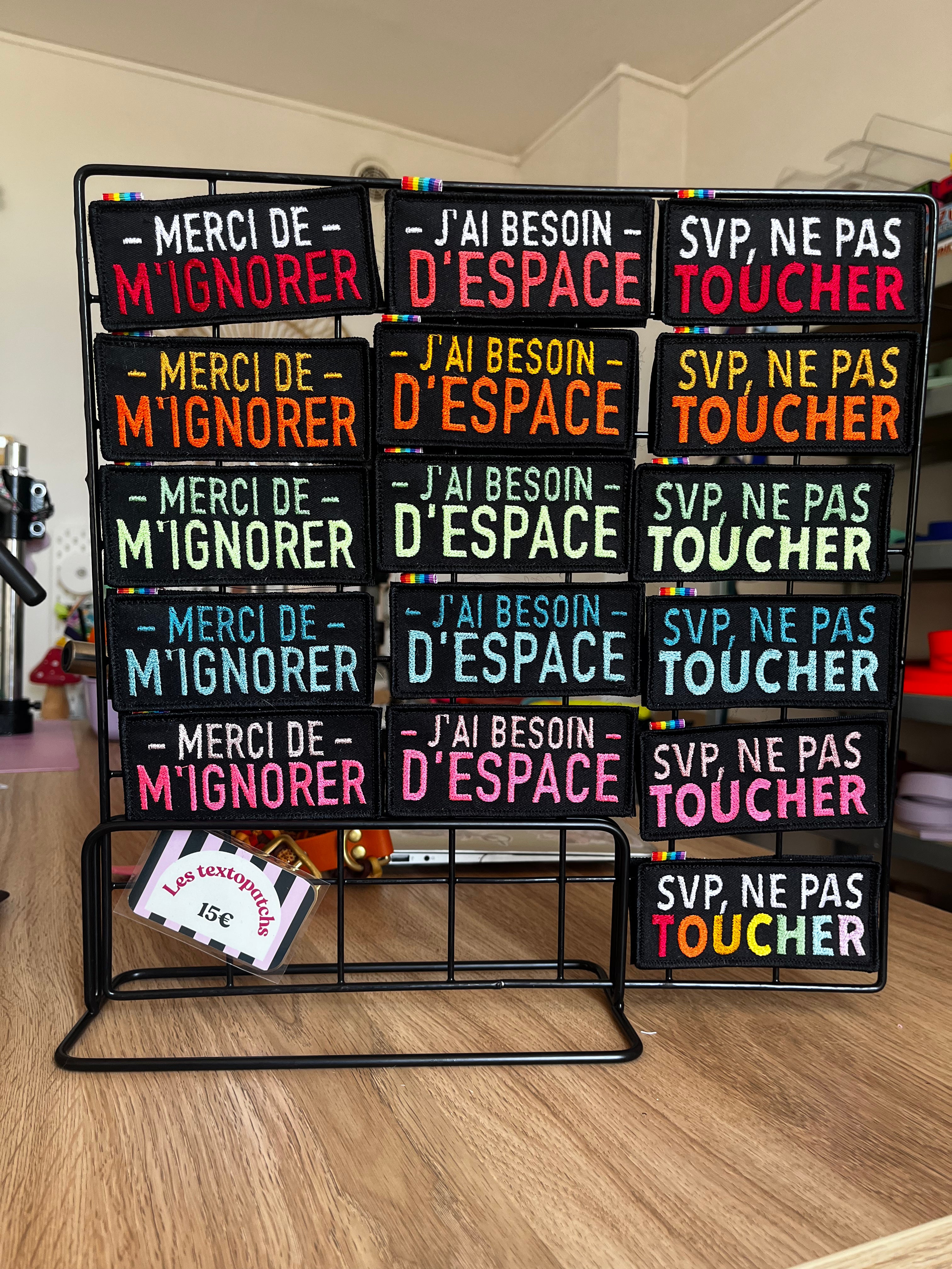 Les textopatchs 💬 (Prêt à partir)
