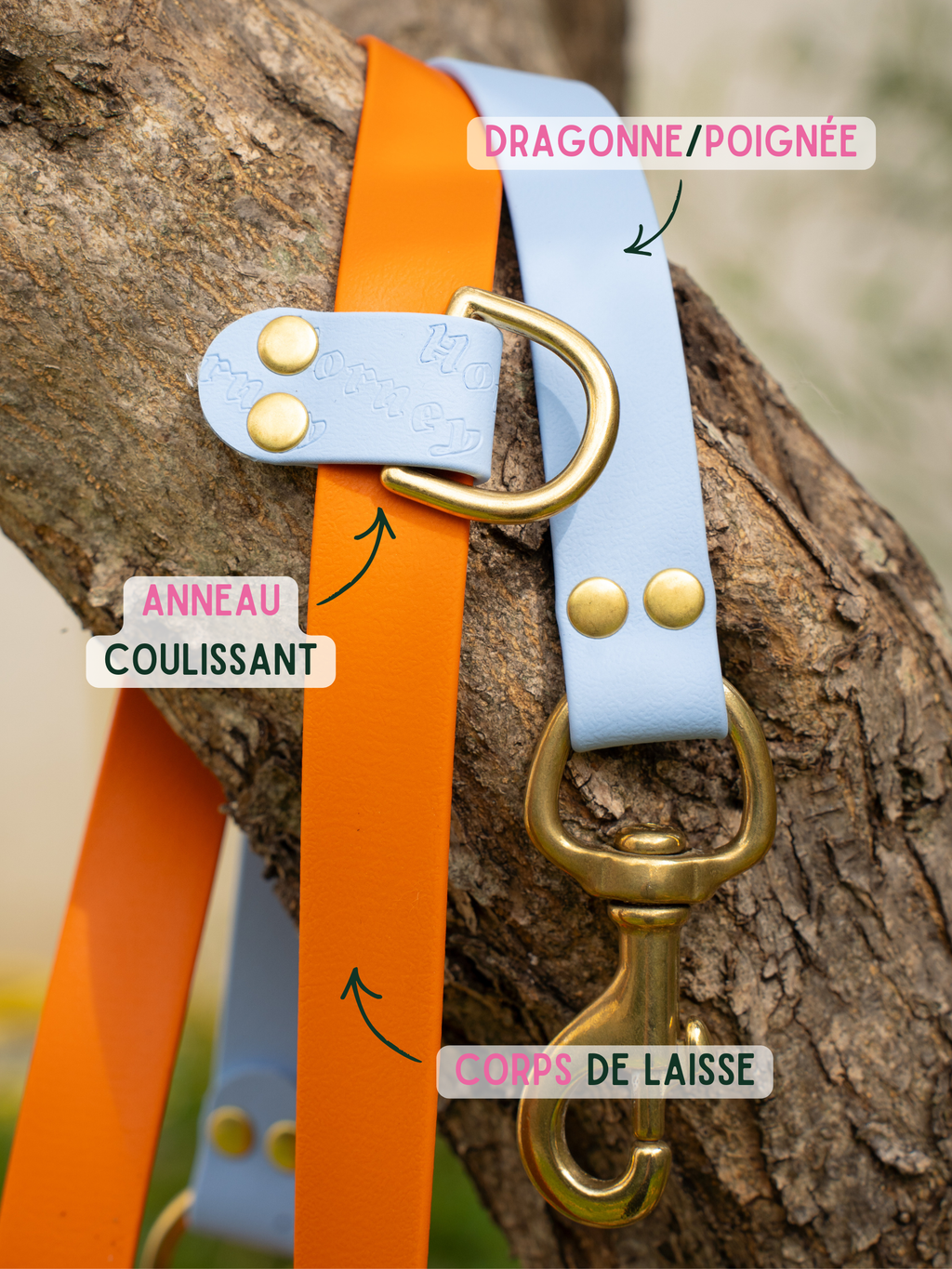 BioThane® Two-Tone Multi-Position Leash